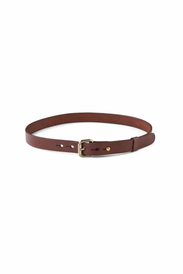 Rabens saloner Adelka Leather Belt Dark+Brown Online