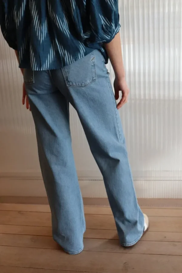 Selected Femme Alice Wide Long Jeans Light+Blue+Denim New