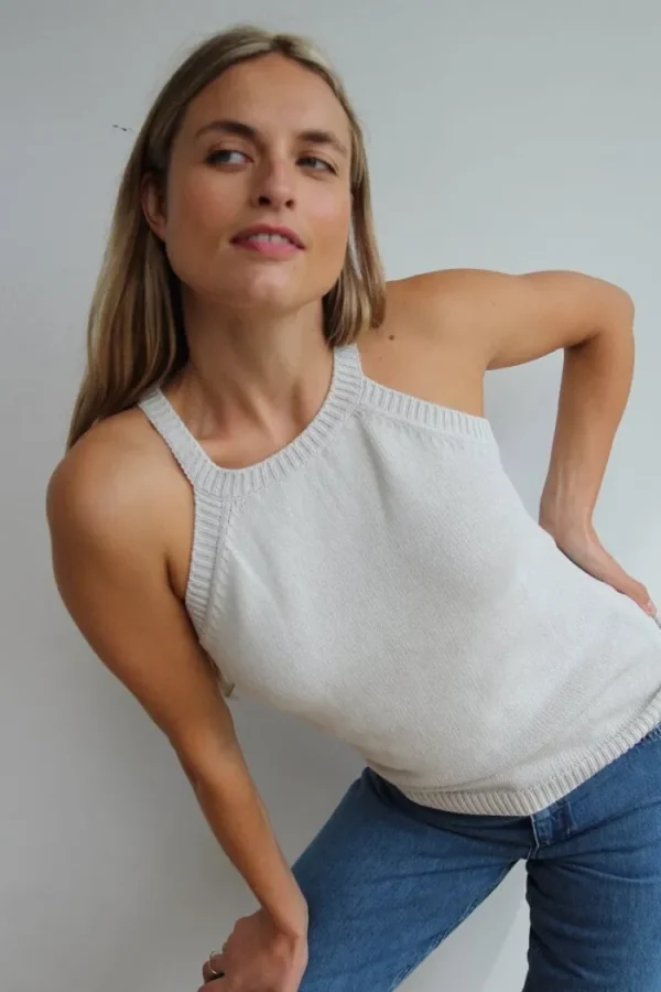 Gris Badiou Top Beige+Melange Clearance