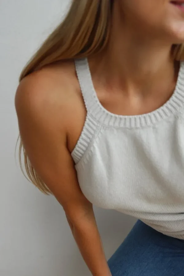 Gris Badiou Top Beige+Melange Clearance