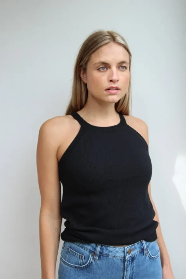 Gris Badiou Top Nero Best