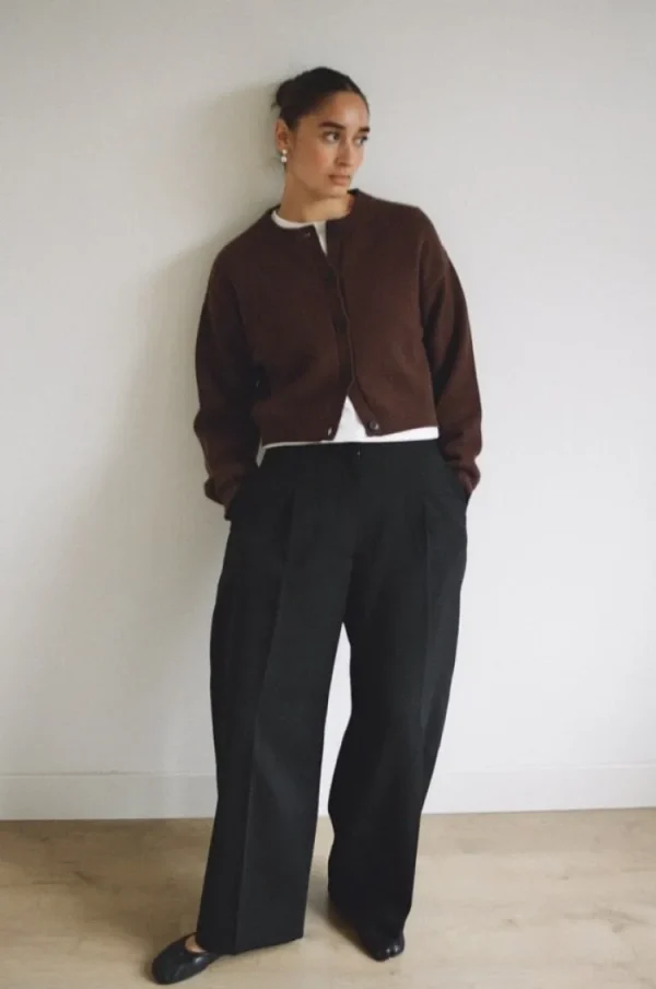 Gris Barthou Cardigan Brown Clearance