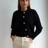 Gris Barthou Cardigan Nero Sale