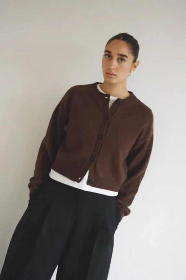 Gris Barthou Cardigan Brown Clearance