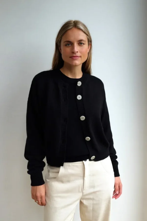 Gris Barthou Cardigan Nero Sale