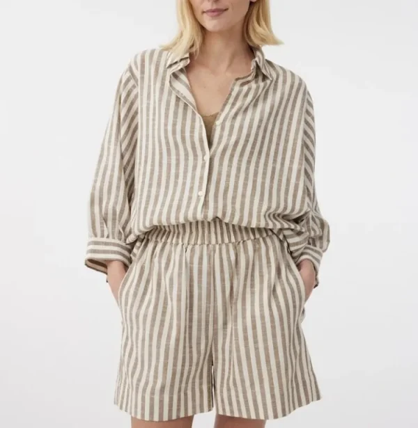 Knit-ted Becca Blouse Khaki Sale