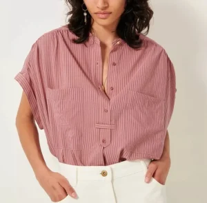 Sessun Camille Blouse Bois+De+Rose Sale