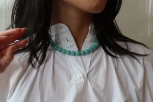 Antraciet Camille Necklace Aqua Sale