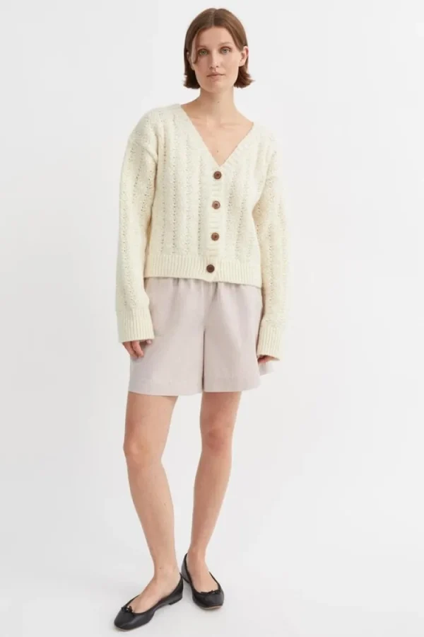 Skall Studio Edgar Shorts Warm+beigeWhite+stripe Outlet