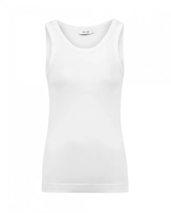 Knit-ted Ella Top White Discount