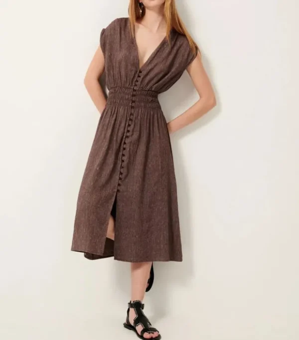Sessun Galaday Dress Mahogany Clearance