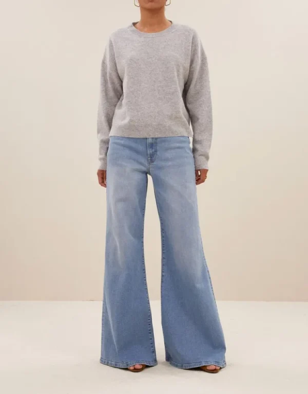 By Bar Holly Pullover Grey+Melee Hot