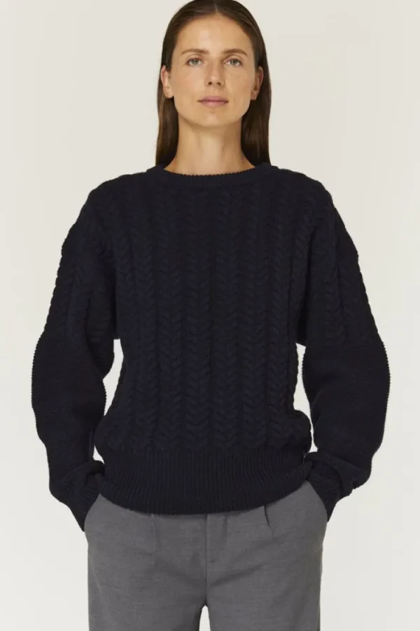 Gris Isabelle Sweater Navy Fashion