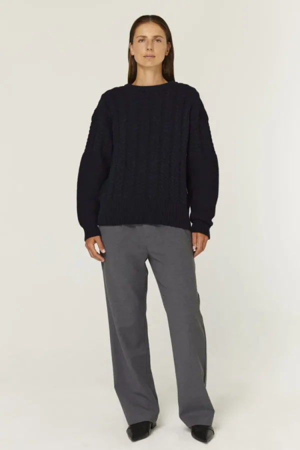 Gris Isabelle Sweater Navy Fashion