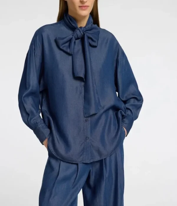 Selected Femme Janna Blouse Dark+Blue Fashion