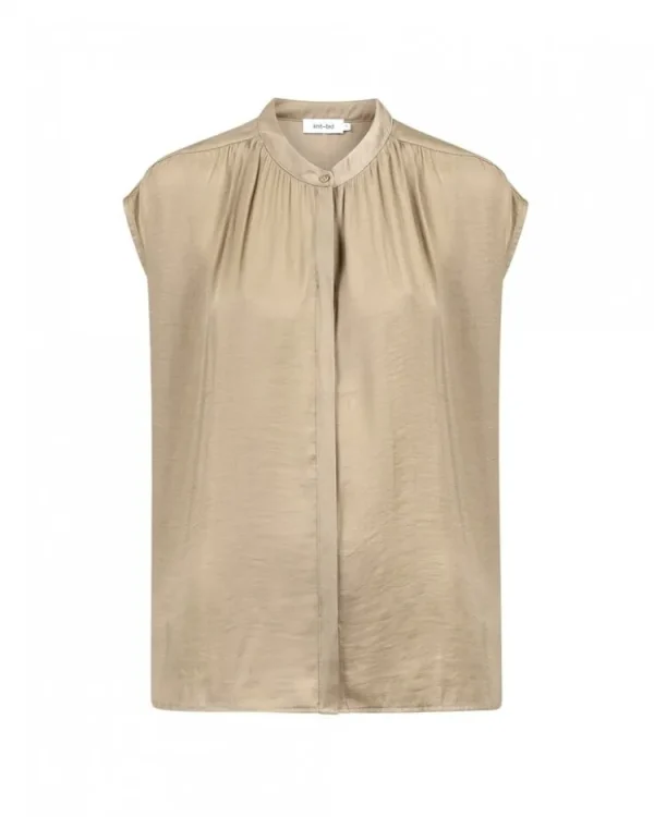 Knit-ted Laura Blouse Khaki Outlet