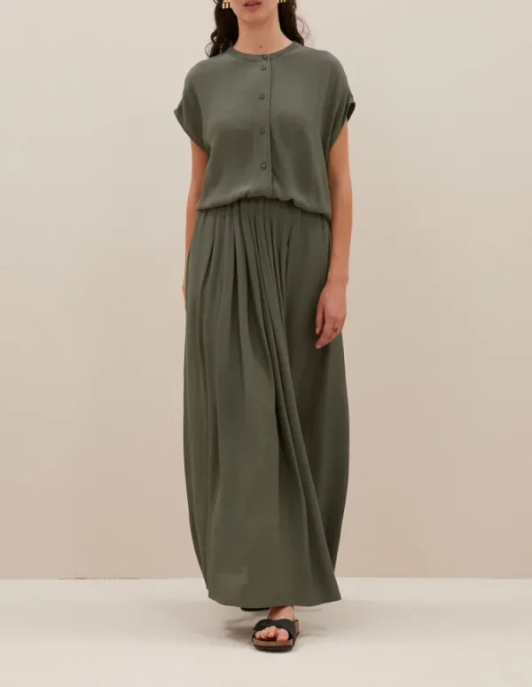 By Bar Lode Blouse Mulled+Basil Clearance