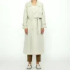 7115 Long Rain Trench Light+Gray Best