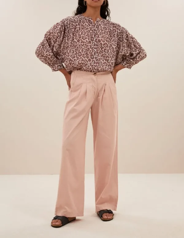 By Bar Lucy Cheetah Blouse Pink+Cheetah+Print Sale