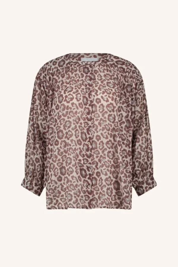 By Bar Lucy Cheetah Blouse Pink+Cheetah+Print Sale