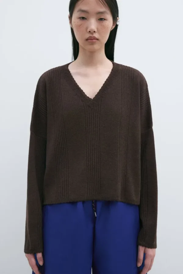 Cordera Merino Wool Wavy Sweater New