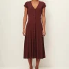 Sessun Nea Dress Burgundy Discount