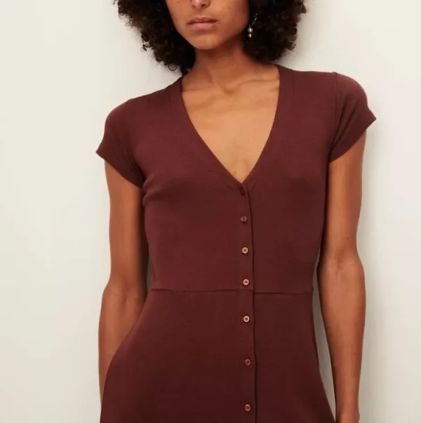 Sessun Nea Dress Burgundy Discount