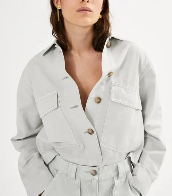 Rabens saloner Neva Jacket Grey+Cloud Best