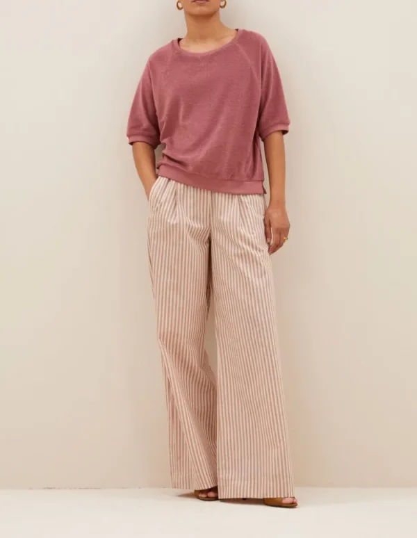 By Bar Neva Slub Top Bright+Plum New