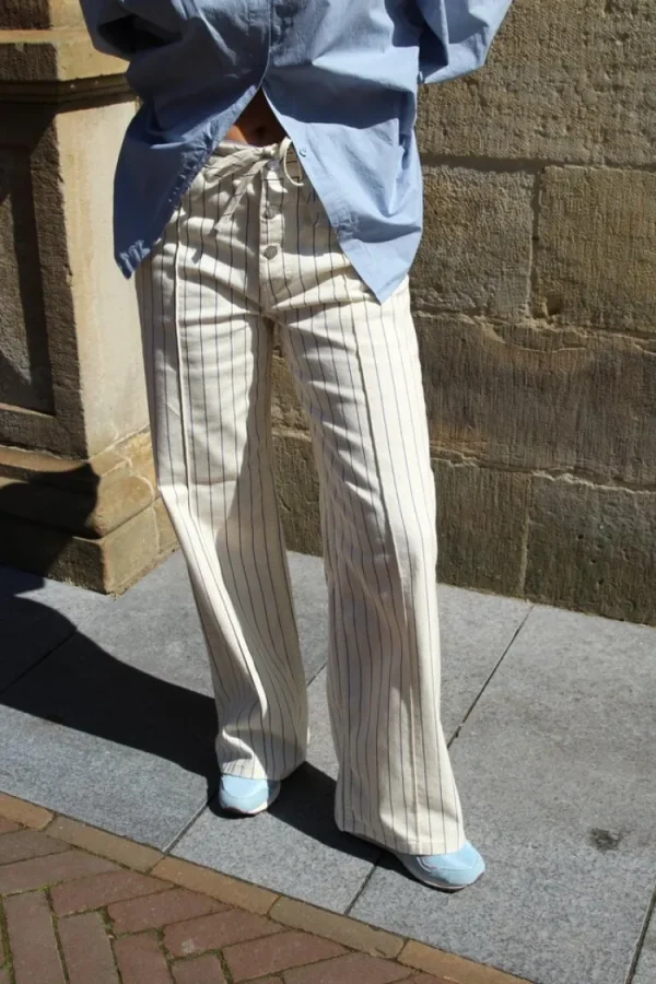 Baum und Pferdgarten Ninia Pants White+Sand+Pinstripe Outlet