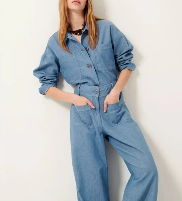 Sessun Notteri Blouse Provencia+Blue Clearance