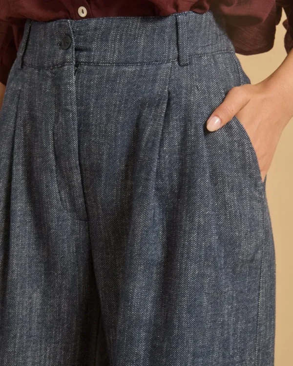 Diega Pavona Pantalon Bleu Hot