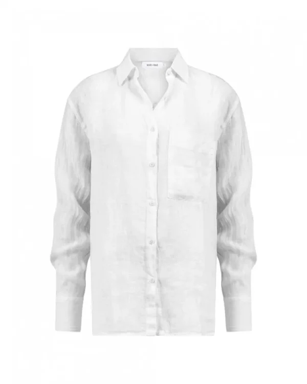 Knit-ted Pepper Blouse White Hot