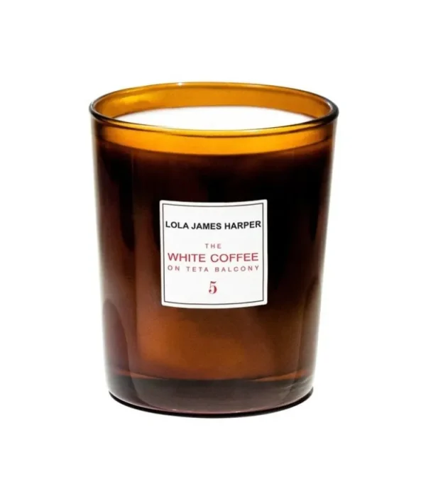 Lola James Harper Scented Candle White Coffee New