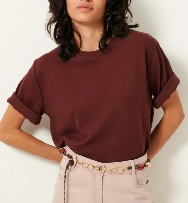 Sessun Serge Shirt Burgundy Online