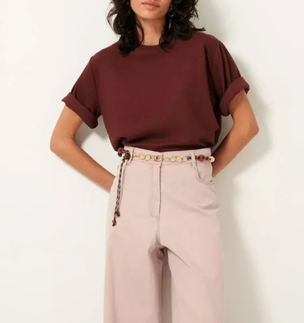 Sessun Serge Shirt Burgundy Online
