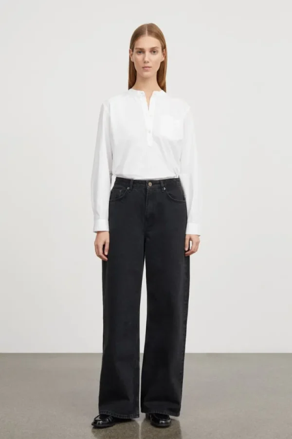 Skall Studio Willow Wide Jeans Vintage+Black Sale