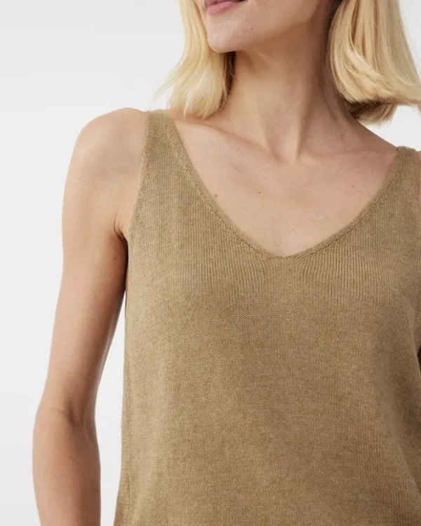 Knit-ted Soof Top Khaki Clearance