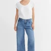 Skall Studio Taylor Cropped Jeans Worn+Mid+Blue Hot