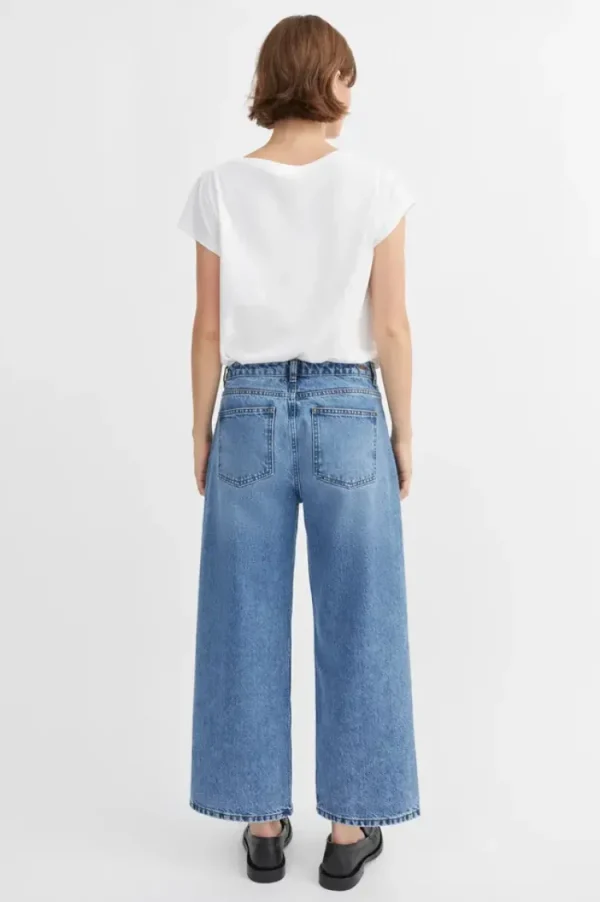 Skall Studio Taylor Cropped Jeans Worn+Mid+Blue Hot