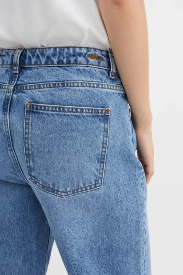 Skall Studio Taylor Cropped Jeans Worn+Mid+Blue Hot